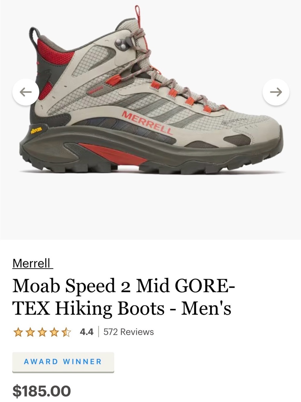 Merrell Women's Peach-Orange Trail Hiking Shoe - Picture 4 of 4